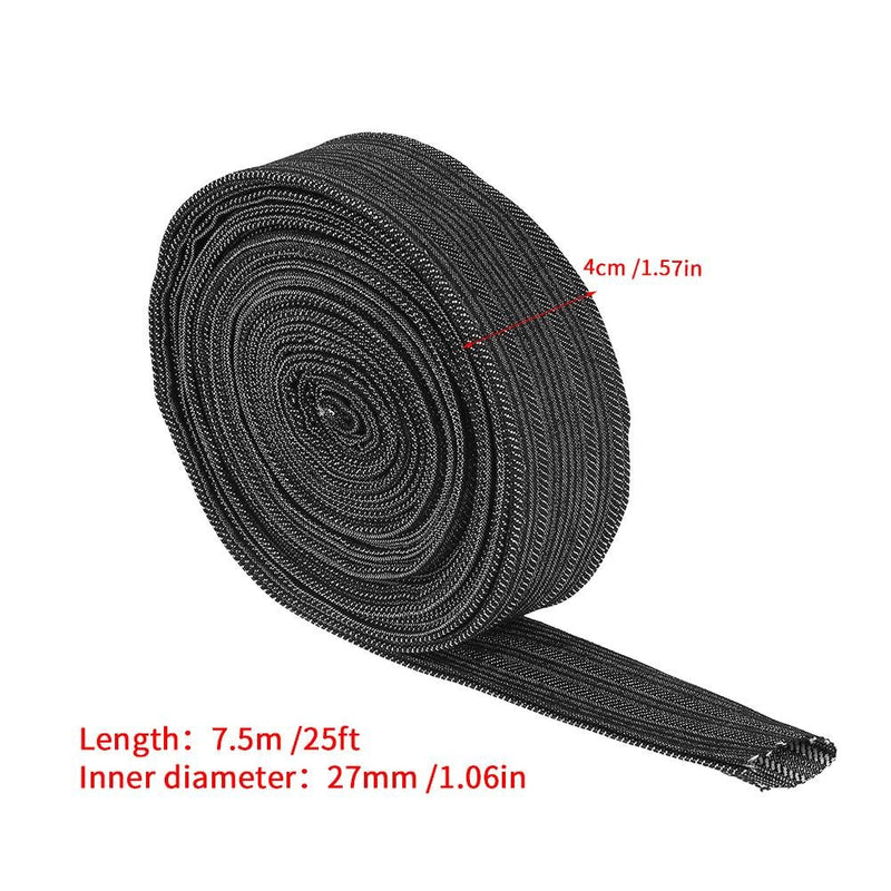 Nylon Cable Cover, 25FT 7.5m Nylon Protective Sleeve Sheath Cable Cover for Welding Torch Hydraulic Hose, Plasma Torch Hose, Stick Welding Cables, Hydraulic Hoses - NewNest Australia