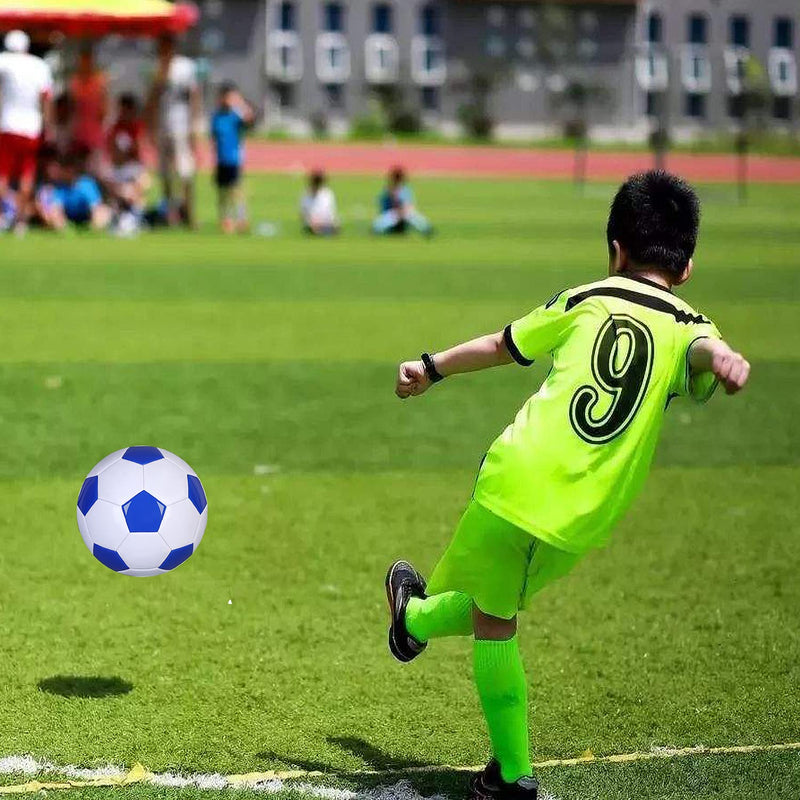 Soccer Ball Size 2 White Blue Suitable for Kids Toddler Boy Gift Training Practice 2-6 Years Old - NewNest Australia