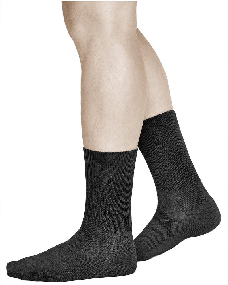 vitsocks Men's Diabetic Socks Extra Wide Without Rubber (3 Pack) Swollen Feet Legs - NewNest Australia