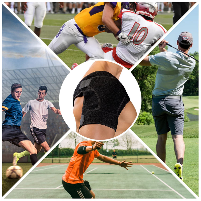 SOLO ACTFIT Shoulder Brace Adjustable Neoprene Wrap Arm Support Shoulder Support to Protect Against Injury Pain Rotator Elastic Sports Cuffs for Right and Left - NewNest Australia
