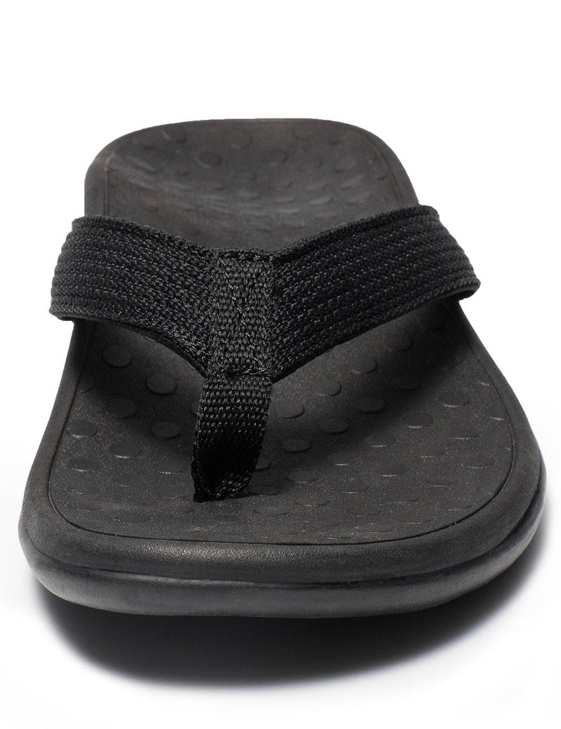LLSOARSS Plantar Fasciitis Feet Sandal with Arch Support - Best Orthotic flip Flops for Flat Feet，Heel Pain- for Women 6 Black - NewNest Australia