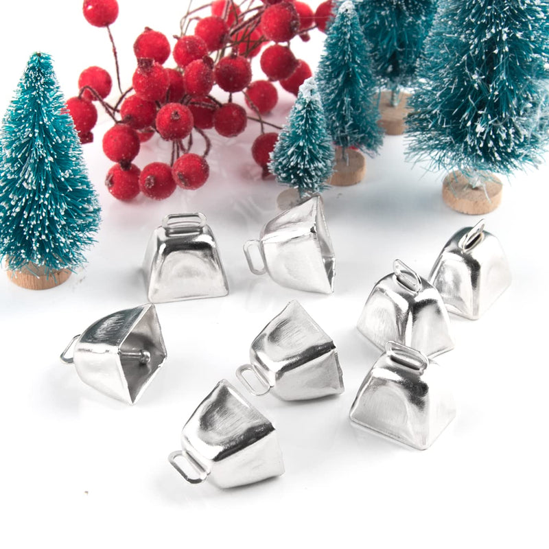 Quacoww 36 Pieces Christmas Jingle Bells Metal Cow Bells Craft Bells Small Bell Mini Bells DIY Bells for Wreath, Holiday Home and Hanging Christmas Wind Chimes Making - NewNest Australia