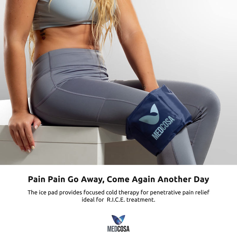 Medcosa Flexible Sport Ice Pack | Any Ache, Any Pain, We’ve Got You Covered | Cold Reusable Wraps With Flexible Straps | Ideal for Sport Injuries, R.I.C.E Treatment & Scrapes 1 Count (Pack of 1) - NewNest Australia