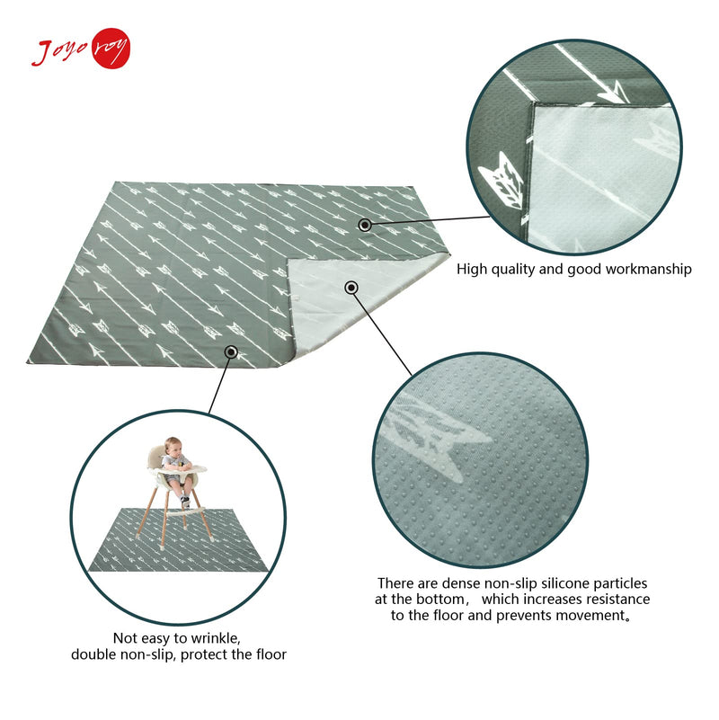 Baby Floor Mat Splat Mat High Chair Mat Waterproof Mat Play Mat for Toddlers Splat Mat for Under High Chair Kids Placemats for Dining Table High Chair Mat for Floor Mat for Under High Chair X-Large Arrow - NewNest Australia