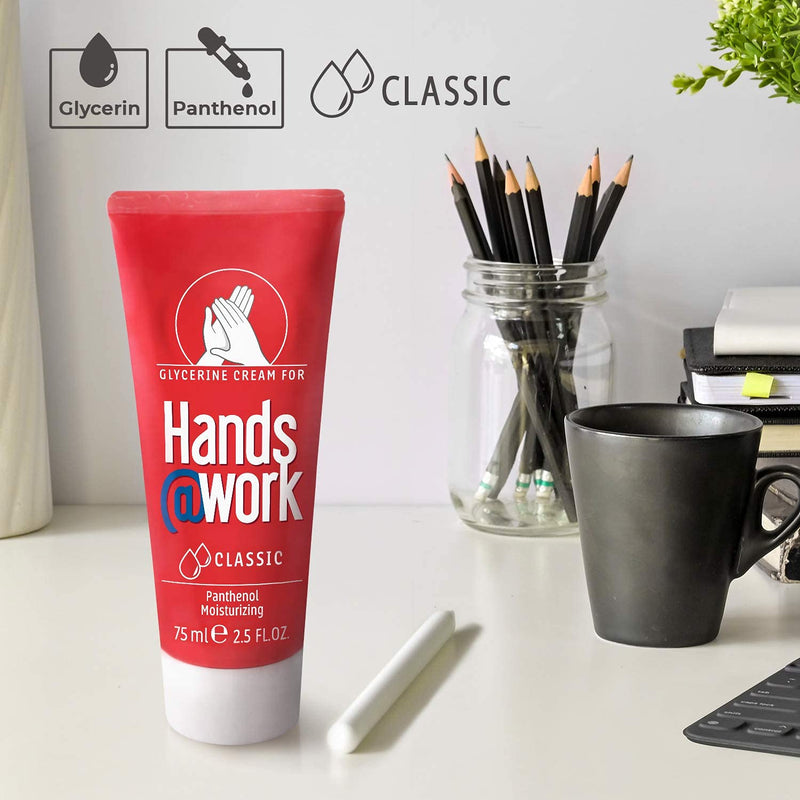 Hands@Work Moisturizing Glycerin And Panthenol Cream For The Hands At Work. Intensively Hydrates The Very Dry Hands Skin. A Barrier Cream Providing Strong Protection Against Excessive Drying - 75 ml - NewNest Australia