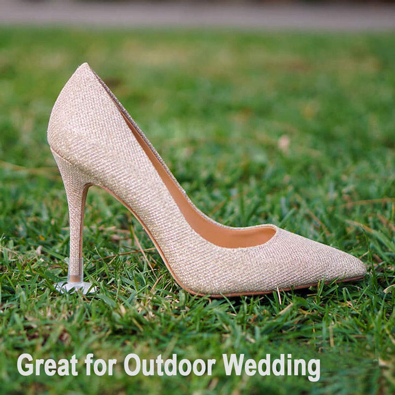 Amison Heel Protectors Transparent High Heels Protection For Women Stiletto, Stiletto Protection Grass, High Heel Stopper, Perfect For Weddings, 30 Pairs S/M/L, Transparent - NewNest Australia