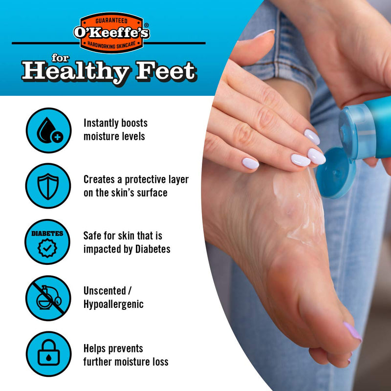 O'Keeffe's Healthy Feet Tube 85g (Pack of 2) 85 g (Pack of 2) Single - NewNest Australia