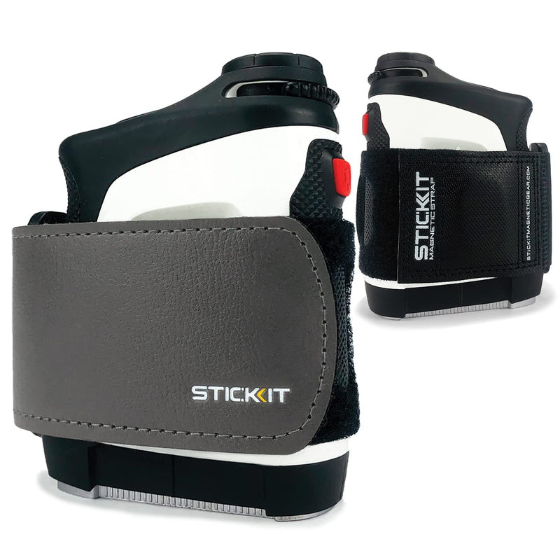 STICKIT Magnetic Rangefinder Strap | Strong Magnet Securely Holds to Golf Carts and Golf Clubs for Easy Access | Slim, Form Fitting, Size Adjustable Gen3 Grey - NewNest Australia