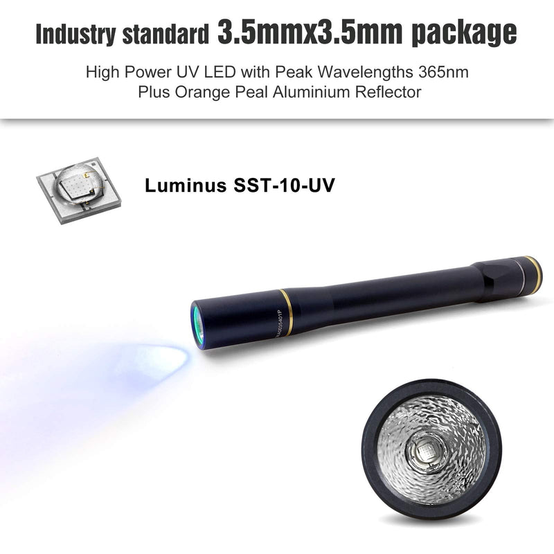 LUMINTOP UV Black Light Flashlight IYPUV 365nm Ultraviolet Pen Lights 2 Outputs UV Penlight for Leak Inspection, Pet Urine Detection, Scorpion, Bed Bug, Resin Curing, Dog Stain with Memory Function - NewNest Australia