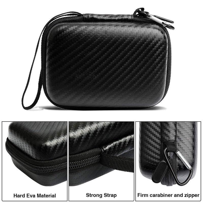 Hard Case for Carson MicroBrite Plus Pocket Microscope (MM-300 or MM-300MU) and MicroFlip (MP-250 or MP-250MU) Travel Storage Carrying Include Carabiner and Strap by Jiusion For MM-300 and MP-250 - NewNest Australia