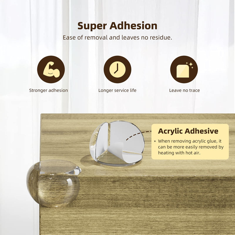 Corner Protector for Baby, Protectors Guards - Furniture Corner Guard & Edge Safety Bumpers - Baby Proof Bumper & Cushion to Cover Sharp Furniture & Table Edges - Clear and Transparent - (18 Pack) - NewNest Australia