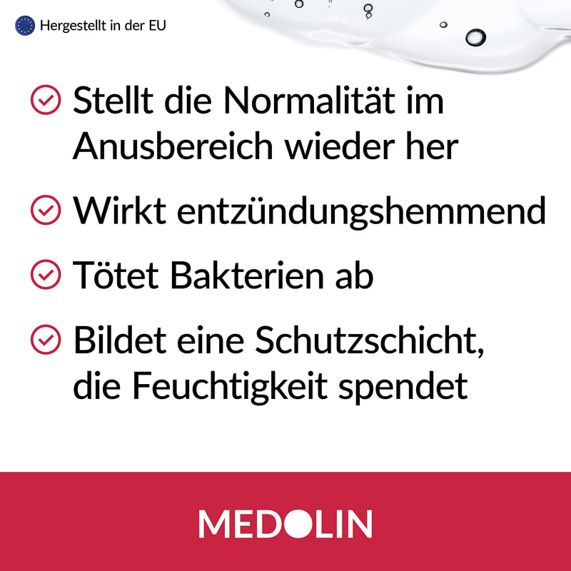 Medolin® hemorrhoid ointment - against swelling, itching, pain and bleeding - anti-inflammatory hemorrhoid ointment - scientifically proven effect, 40 ml - NewNest Australia