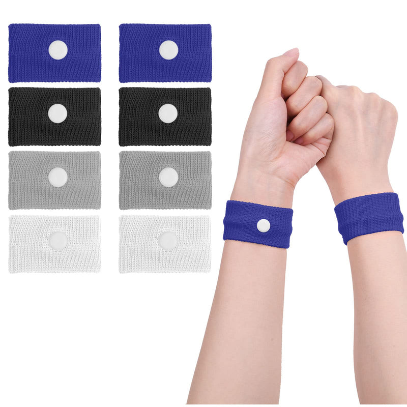 Acwoo Acupressure Bracelet, 4 Pairs Acupressure Band Anti-Nausea Wristbands For Adults And Children, Acupressure Bracelets For Pregnancy Nausea, Seasickness, Travel Sickness - NewNest Australia