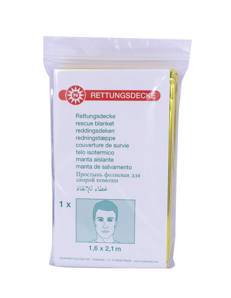 Nobamed emergency blankets 20 pieces gold/silver size 1.6 mx 2.1 m - NewNest Australia