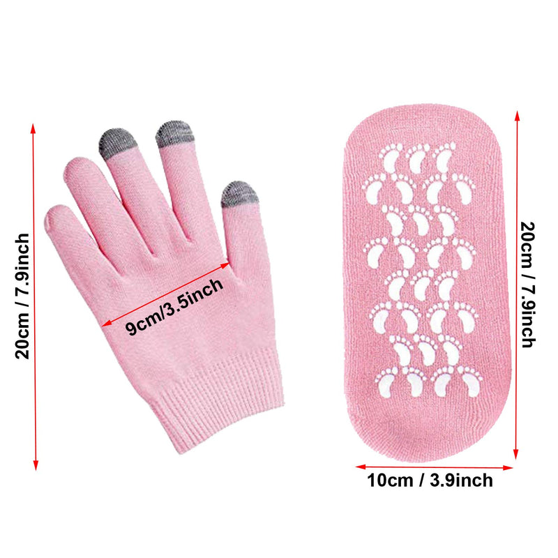 LERTREE 1 Pair Moisturizing Socks Spa Moisture Socks, With Touch Screen Moisturizing Gloves Smooth Hand Foot Skin Care - NewNest Australia