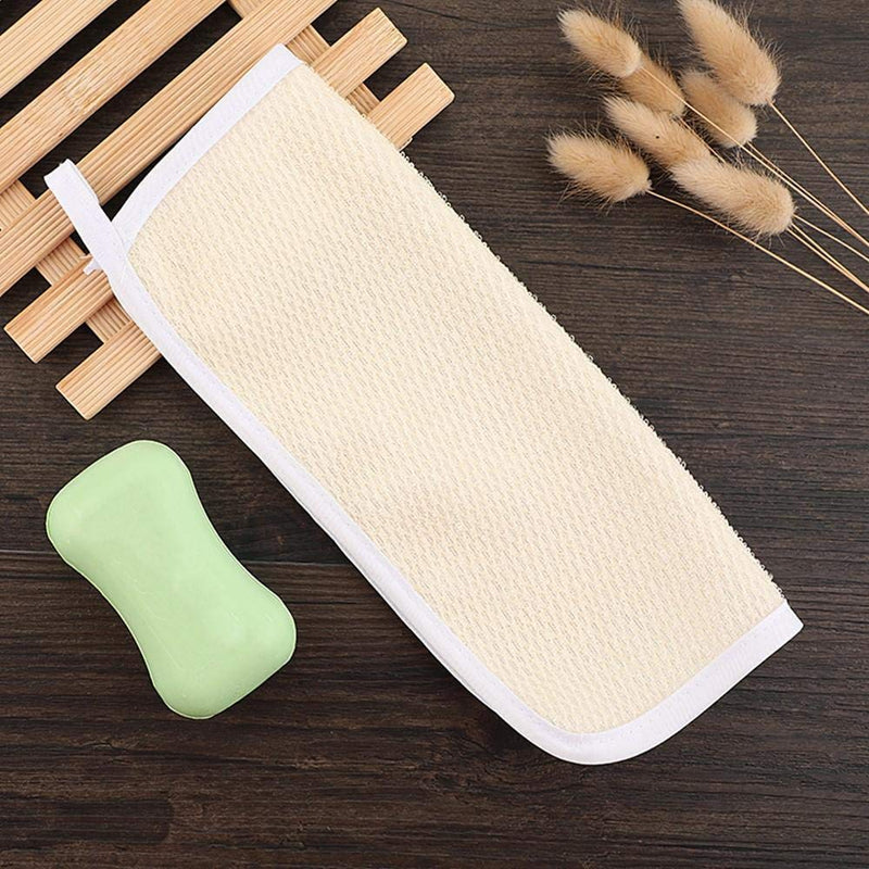 4 Pack Exfoliating Face and Body Wash Cloths 2-Sided Bath Towel Exfoliating Scrub Cloth for Women and Man Washcloth with Soft Handle and Fine Mesh(26 x 22cm) - NewNest Australia