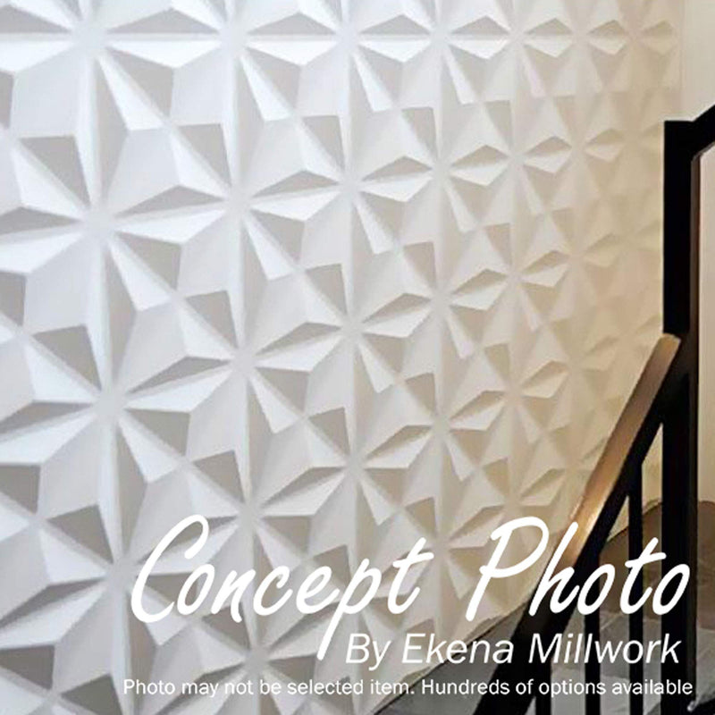 Ekena Millwork WP12X12KEWH Kent EnduraWall Decorative 3D Wall Panel, 11 7/8"W x 11 7/8"H, White Single - NewNest Australia