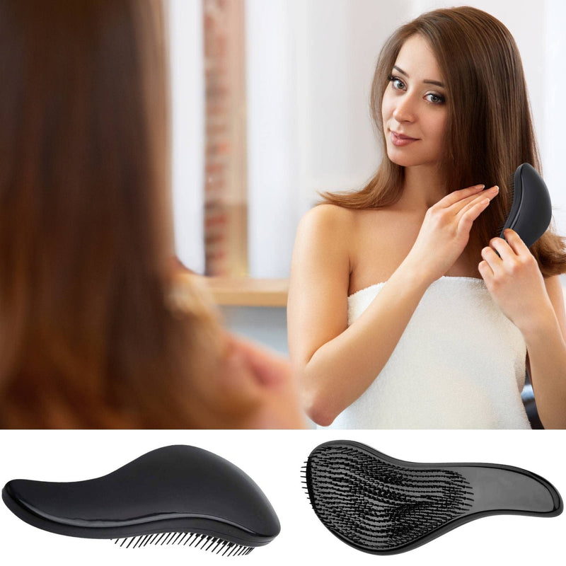 Tangle Teaser Hair Brush Women - Detangle Hair Brush Women Mens Hair Brush Detangler Hairbrush for Girls Boys Kids Toddlers Bristle Brush Hair Wet, Curly Hair Brush Men Hair brush Tangle Teaser Comb. BLACK - NewNest Australia