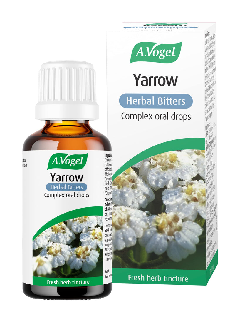 A.Vogel Yarrow Herbal Bitters Complex Drops | Herbal Food Supplement | Extract of Fresh, Organically Grown Yarrow, Dandelion and Lemon Balm | Suitable for Vegans | 50ml - NewNest Australia