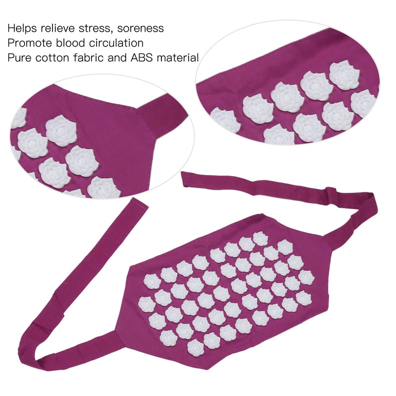Acupressure Massage Belt Relaxing Acupressure Belt Cotton Fabric Anti Stress ABS Flower Shape Acupressure Mat for Home - NewNest Australia