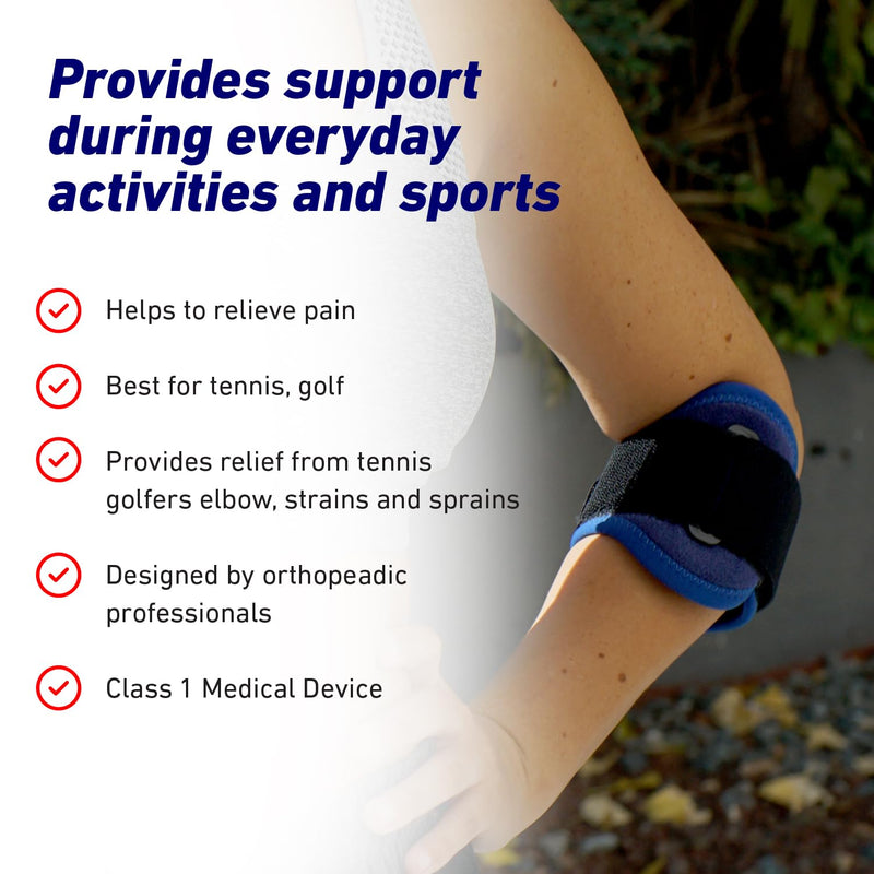 Neo G Tennis Elbow Support Strap - Golfers Elbow Support Strap - Support for Epicondylitis, Tennis/Golfers Elbow, Sprains & Repetitive Strain, Forearm Pain – Class 1 Medical Device - NewNest Australia