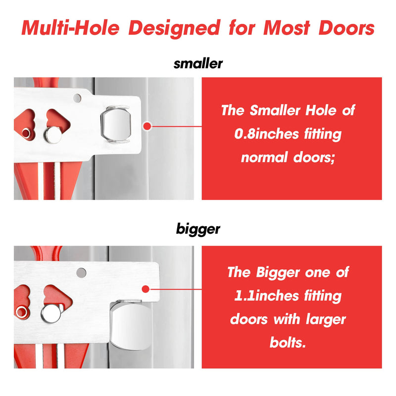 Portable Door Lock Home Security Door Locker Travel Lockdown Locks for Additional Safety and Privacy Perfect for Traveling Hotel Home Apartment College Locker002 - NewNest Australia