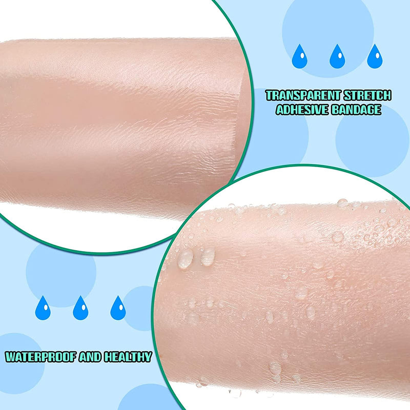 Waterproof Transparent Bandage, 10 Cm X 10 M Shower Plaster, Waterproof, Large, Fixer Plaster, Stretch, Waterproof Plaster Roll, Medical Tape For Sports, Showers, Anti-Allergic - NewNest Australia