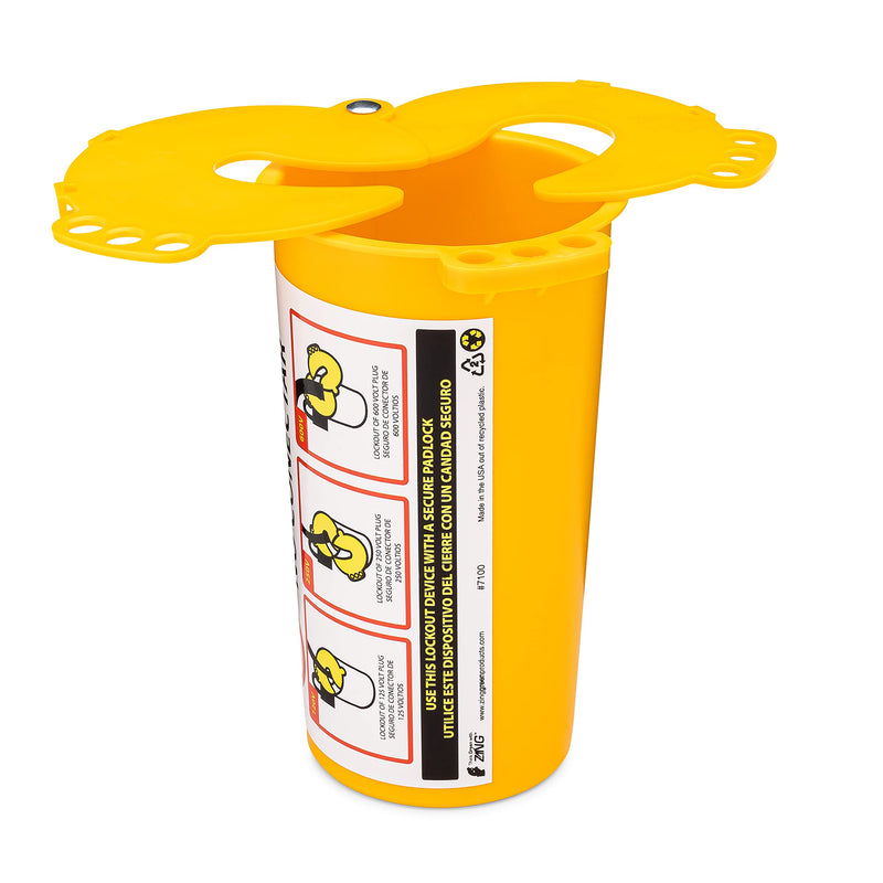 ZING 7100 RecycLockout Lockout Tagout, Large Plug Lockout, Recycled Pl ...
