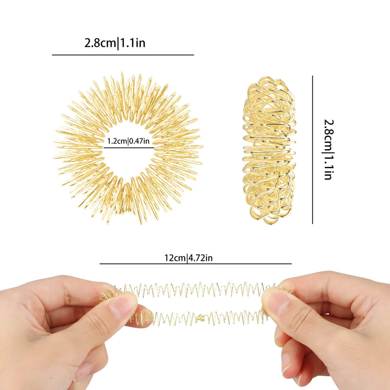 12 Pieces Massage Rings For Fingers, Acupressure Rings Set Acupressure Ring Massage Rings For Finger Wrist, Finger Massage Ring For Teenagers Adults Anxiety Stress Relief Relaxation - NewNest Australia