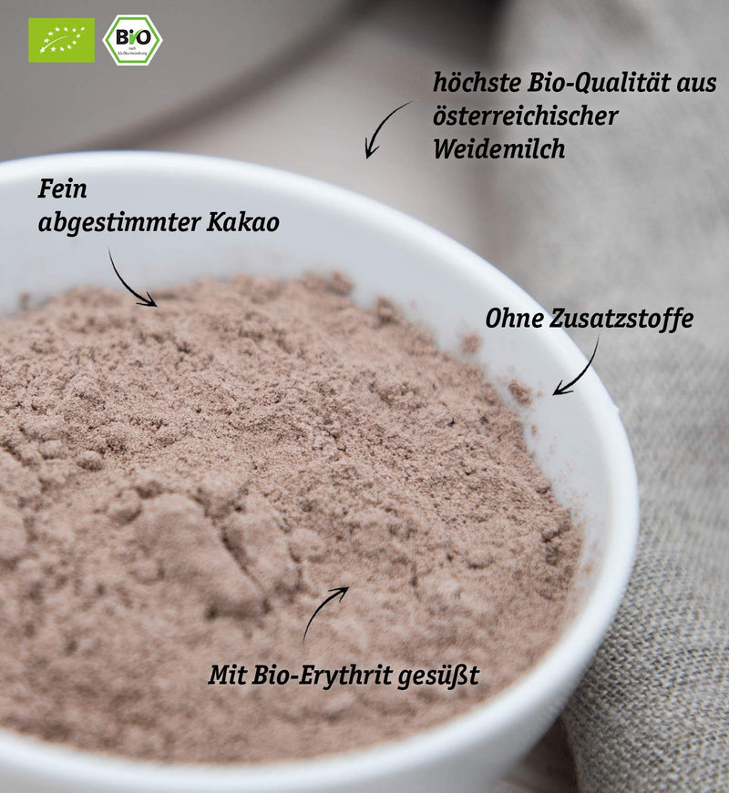 Organic Workout Organic Chocolate Protein Powder From Whey Protein Concentrate - Organic, Lower-Carb, Protein Powder, With Pure Cocoa, With Erythritol, Premium Whey Protein, From Pasture, 450 G - NewNest Australia