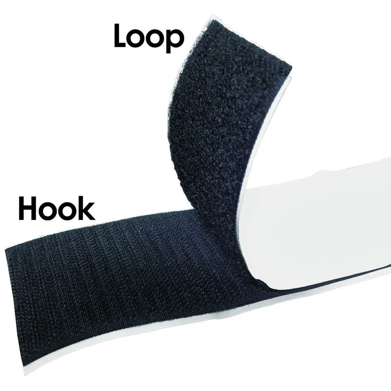 Electriduct 3" Self Adhesive Hook & Loop Tape Adhesive Backed Fabric Fastener | Used for Arts/Crafts & Home and Office - 6 Feet 3" Wide - NewNest Australia