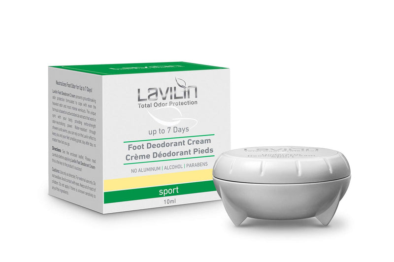 LAVILIN Sports Foot Deodorant Cream For Athletes - Neutralizes Foot Odor for Up to 7 Days | The Different Way to Prevent Embarrassing Smells – Aluminum, Alcohol, Paraben Free | Cruelty-Free - NewNest Australia