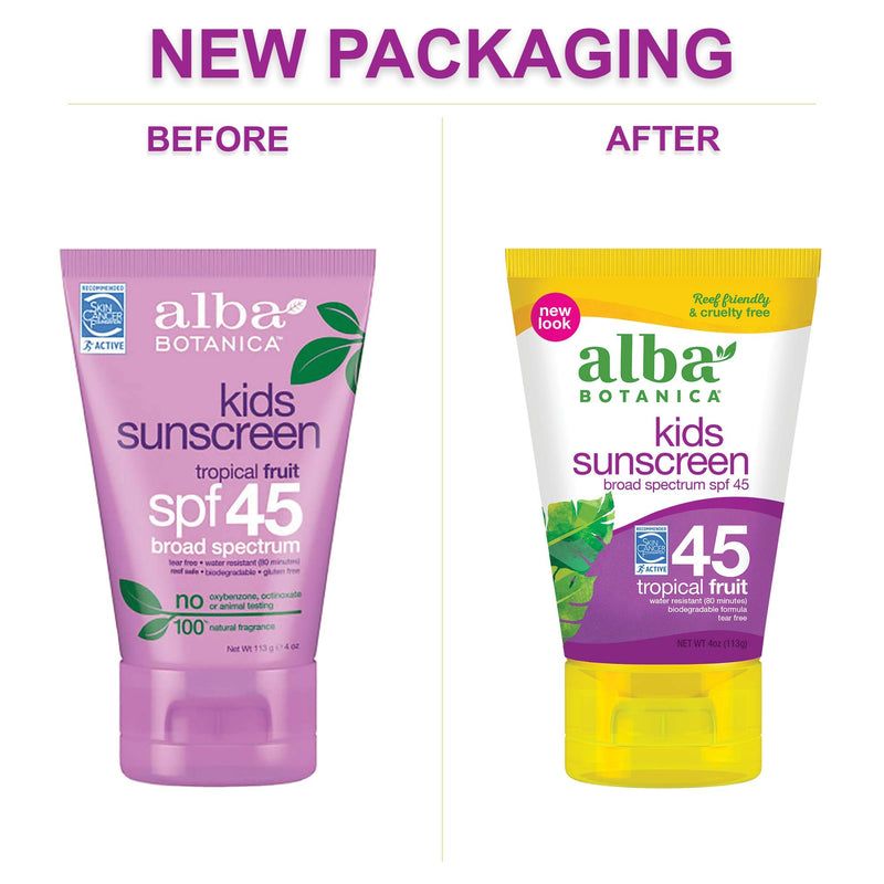 Alba Botanica Spf#45 Sunscreen Kids 4oz Tube - NewNest Australia