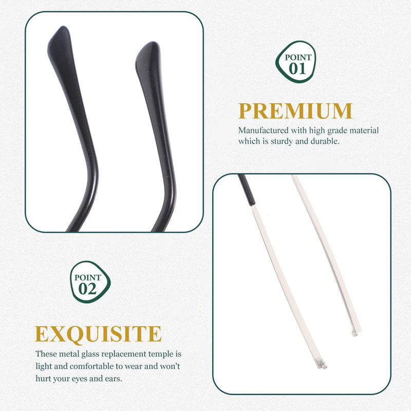 Hemobllo Eyeglasses Replacement Arms:1 Pair Metal Eyeglasses Replacement Arms Eyeglasses Temple Legs Eyeglasses Temple Replacement For Eyeglasses Sunglasses Repair - NewNest Australia