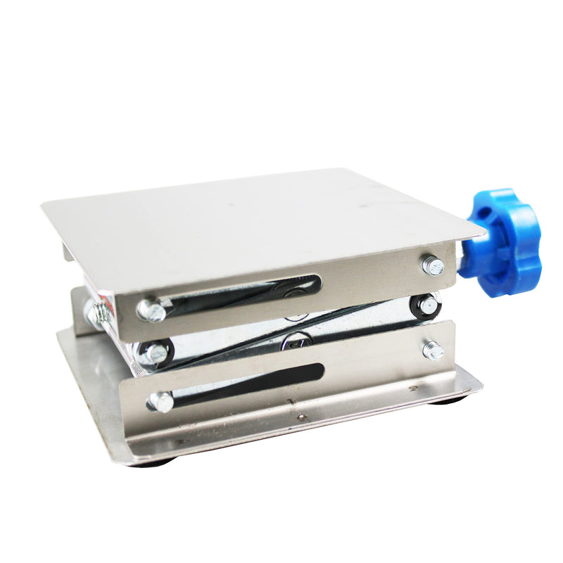 HFS(R) 4" x 4" 100mm Stainless Steel Lab Jack Scissor Stand Platform 3kg/6.6lbs Load Bearing 3kg/6.6lbs 4x4x5.9" - NewNest Australia