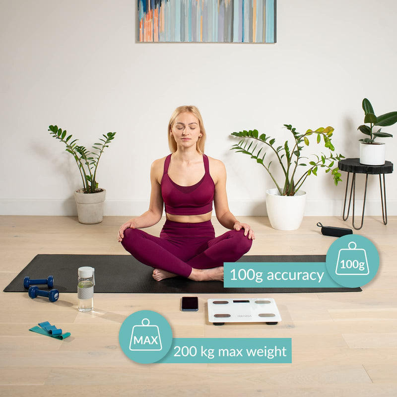 Zeegma Gewit Fittrack The Smart Bathroom Scales For The Whole Family: Measuring, Tracking, Optimizing Health, Precise Measurement, Lcd, Weight Measuring Range Up To 200 Kg - NewNest Australia