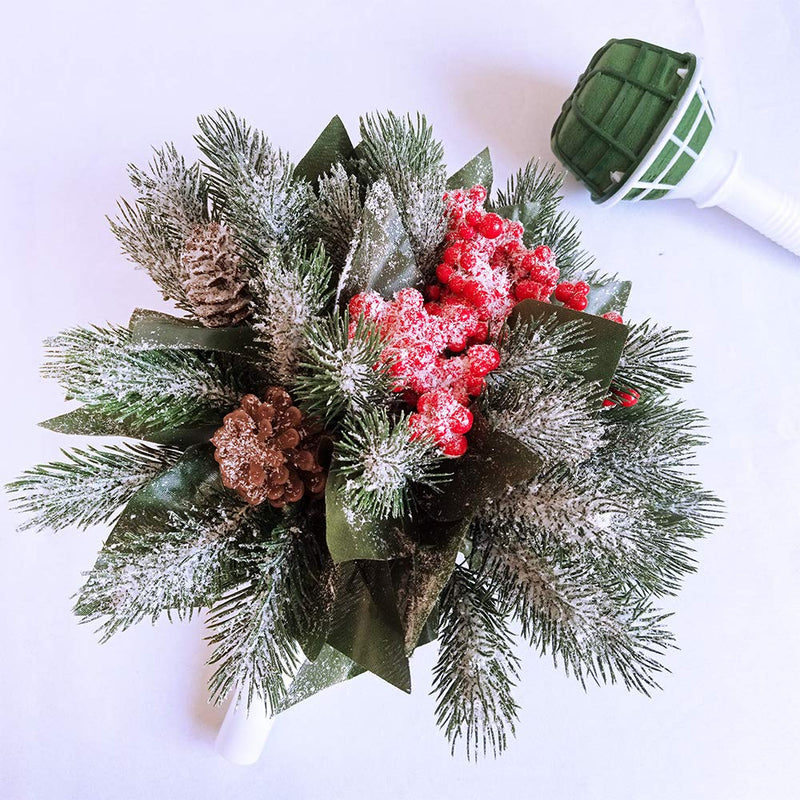 Winlyn 6 PCS Foam Floral Handle Bouquet Holders Handle Bouquet Holder for Floral Arrangement Foam Kit Wedding Supplies Bridal Fresh Flowers Silk Flowers Decoration - NewNest Australia