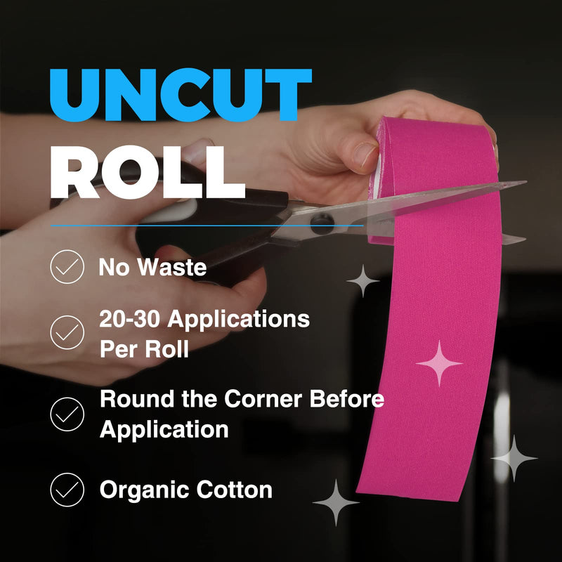 Anjocare Kinesiology Tape, 5 Cm X 5 M Kinesiology Tapes For Sports, Waterproof & Elastic Skin-Friendly Kinesio Tapes For Knee Pain, Elbow And Shoulder (2 Rolls) - NewNest Australia