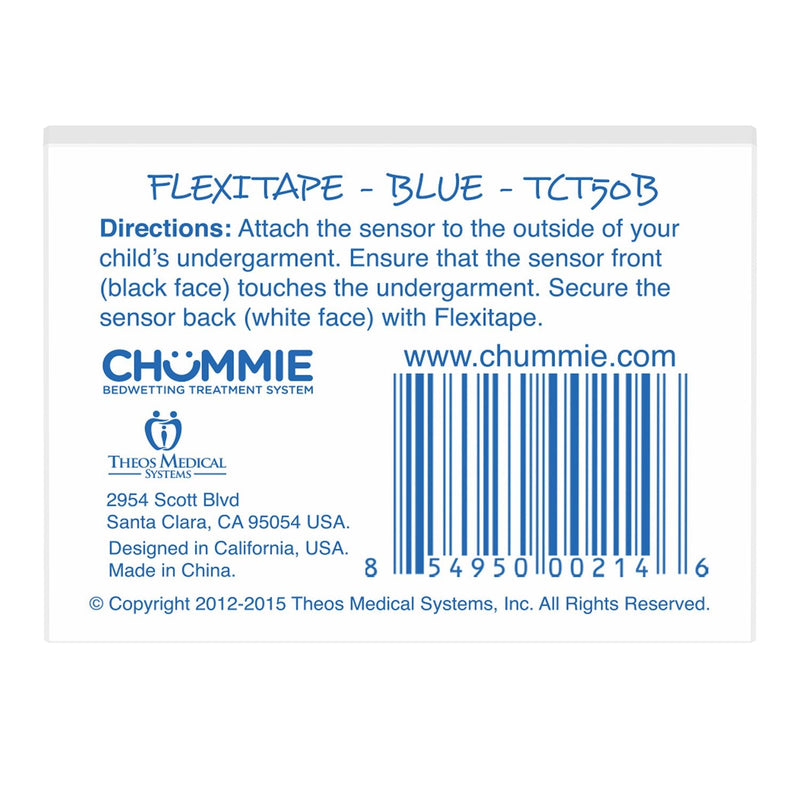 Flexitape - Pack of 60 peel and stick tapes for the Chummie Premium Bedwetting Alarm (Blue) Blue - NewNest Australia