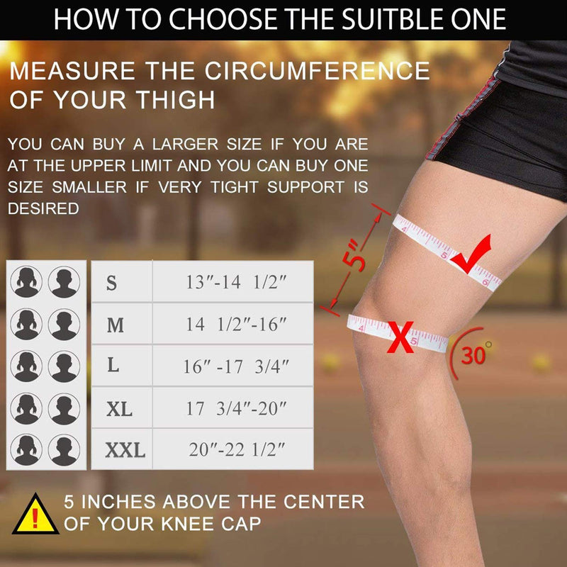 Professional Knee Brace Compression Sleeve - Best Knee Braces for Men Women, Medical Grade Knee Support Protector for Running, Meniscus Tear, Arthritis, Joint Pain Relief, Sports Injury Recovery N2/Grey L - NewNest Australia