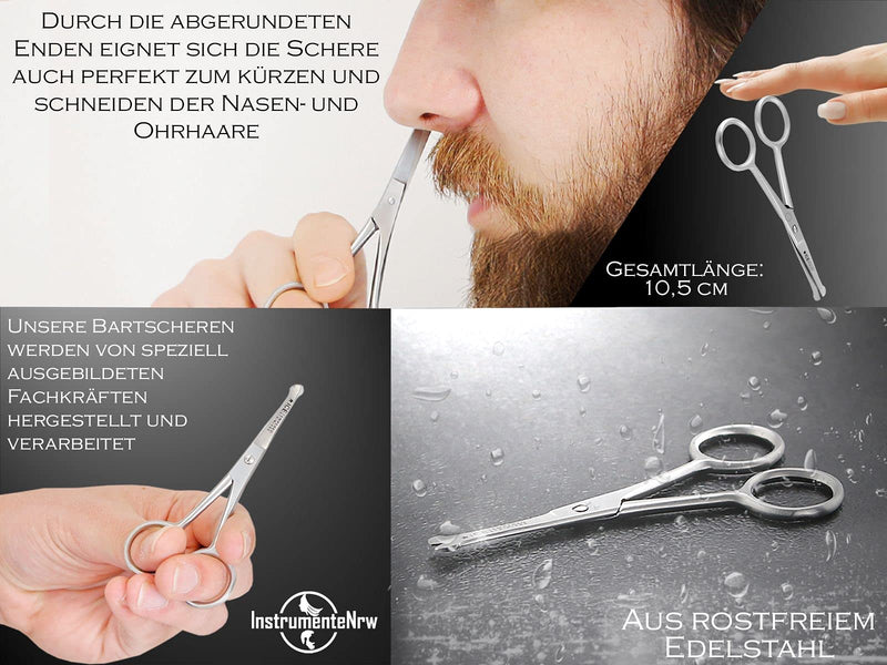 Rounded beard scissors, hair scissors, mustache scissors - NewNest Australia