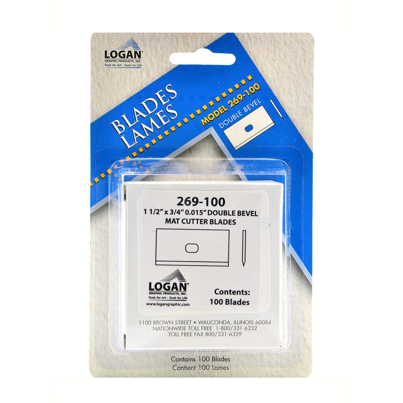 Logan Graphic Products, Inc. Mat Cutter Replacement Blades, 100-Pack (ANL270-100) - NewNest Australia