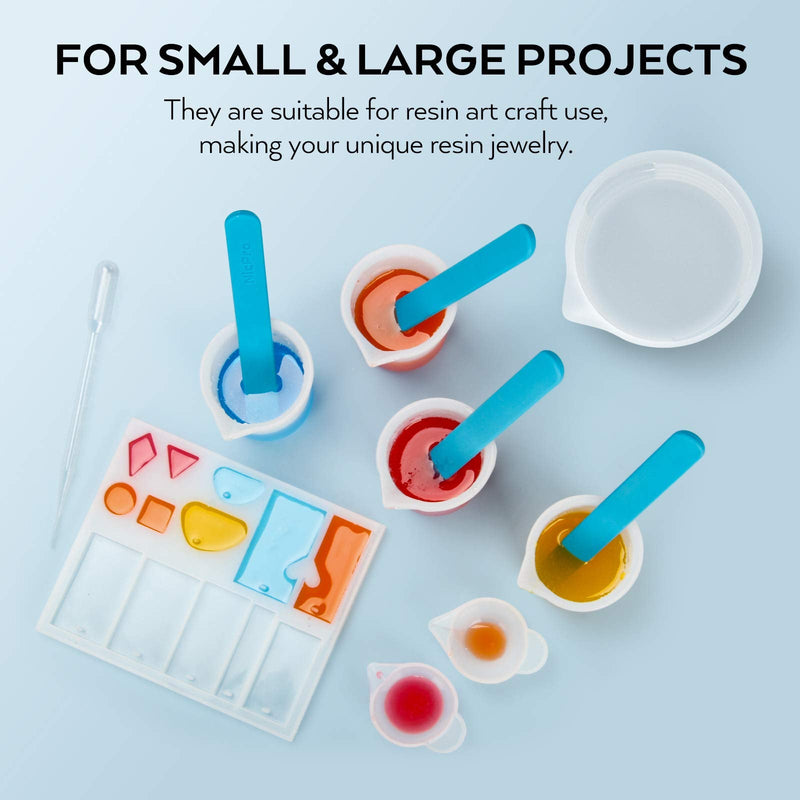 Nicpro 4PCS Silicone Stir Sticks, Reusable Silicone Popsicle Sticks Tools for Mixing Resin, Epoxy, Liquid, Paint, Making Glitter Tumblers - NewNest Australia