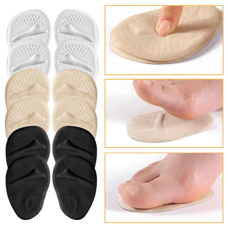 LUBOXIN 8 Pairs Forefoot Pads and Heel Cushion Set, Reusable Gel Insoles High Heels, Bunion Pads Forefoot for Women, Insoles for Sandals, Anti-Slip Gel Insoles for Pain Relief - NewNest Australia