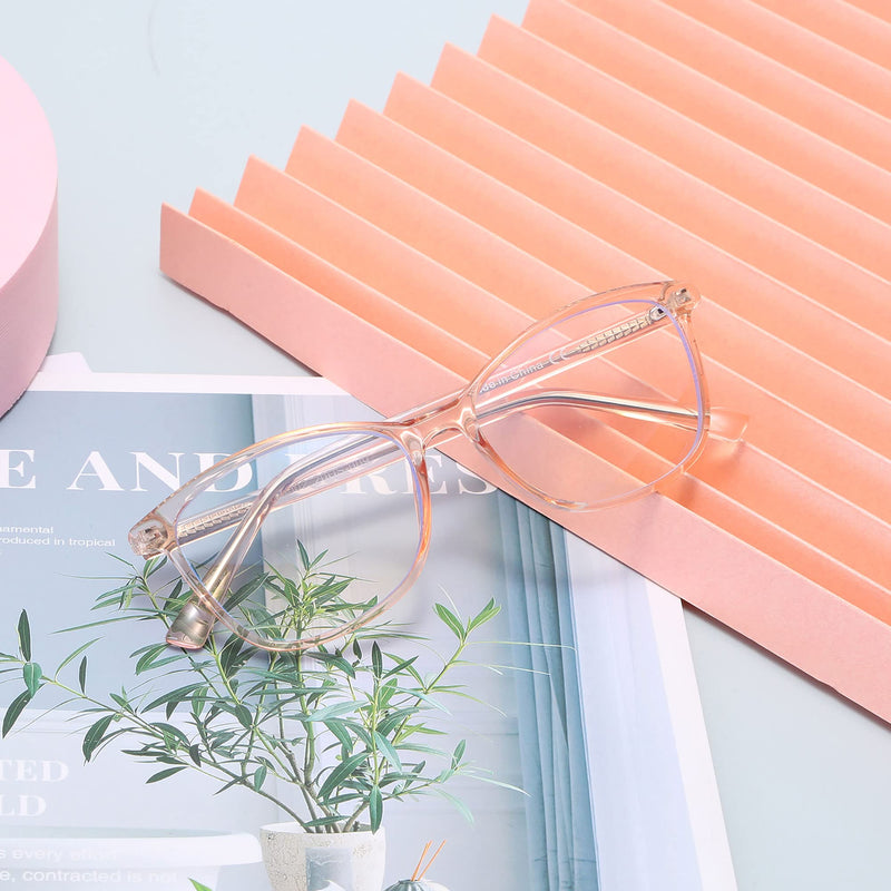 Madison Avenue blue light filter glasses for women, TR90 blue light glasses, computer glasses for gaming, metal hinge glasses blue light filter without prescription brown - NewNest Australia