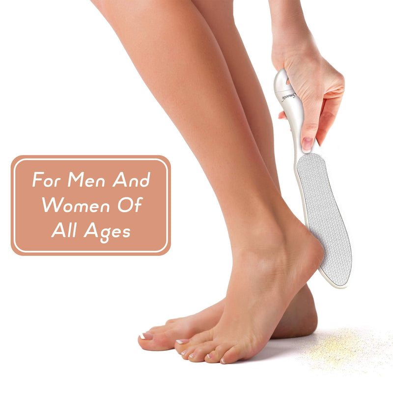 SlkySmooth 3-in-1 Foot File | Hard Dead Skin Remover | Cracked Heels Callus Pedicure Scrubber Corn Removal | Scraper Grater Pumice Stone Exfoliator Rasp Pedi Exfoliating Heel Files for Feet Care - NewNest Australia