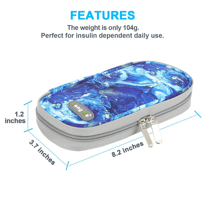 YOUSHARES Insulin Cooler Bag with 2 Ice Packs - Diabetic Bag for Diabetic Supplies Keep Supplies Safe and Cold, Diabetes Accessories Pen Cooler Box When Traveling (Quicksand Blue) Quicksand Blue - NewNest Australia