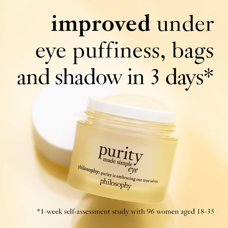 philosophy purity eye cream 15ml | eye cream for dark circles | eye cream with vitamin c & caffeine - NewNest Australia