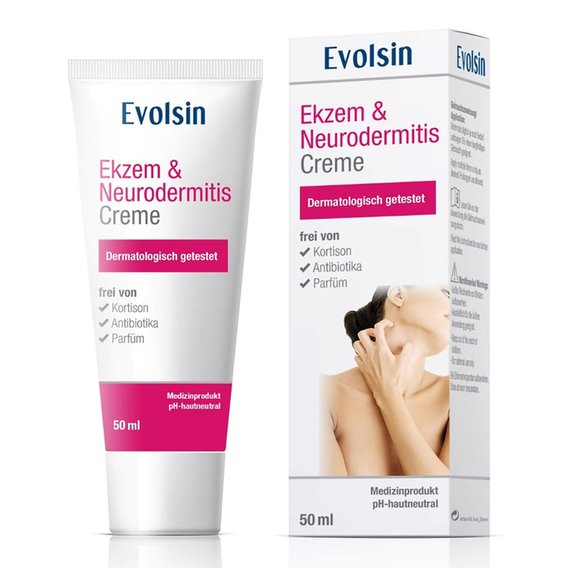 COMPARISON WINNER: Evolsin® Eczema & Neurodermatitis Cream I WITHOUT CORTISONE I Lotion, ointment for irritated, dry, itchy and irritated skin I Heals & relieves itching I clinically tested - NewNest Australia
