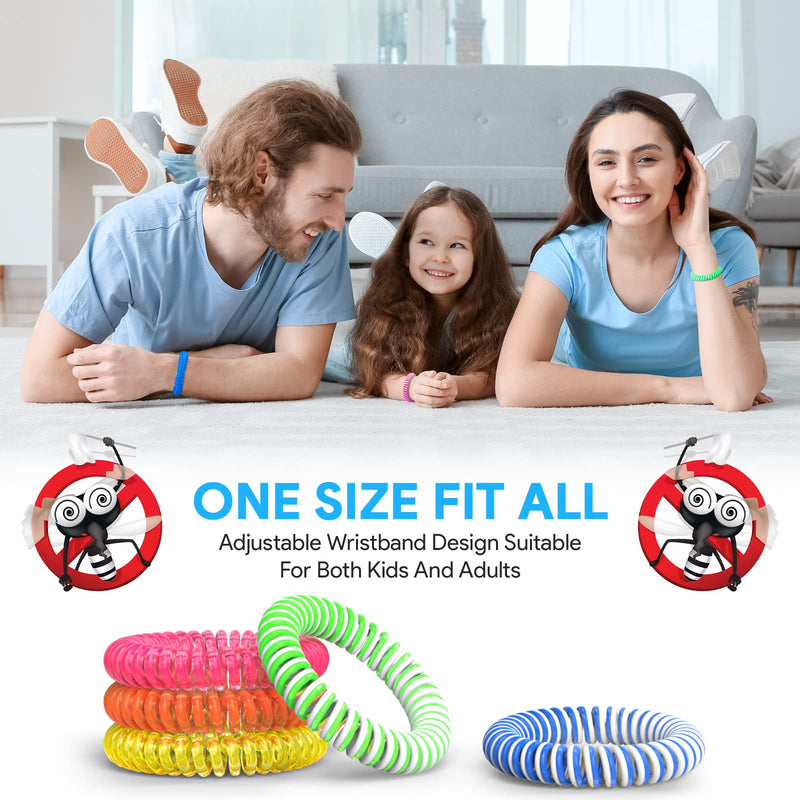 Mosquito Repellent Bracelet, LYUNIT 12 Packs Mosquito Bands, 100% Natural Deet Free Insect Repellent Bands, Anti Insects,Bugs and Midge, Long-Lasting Waterproof, Safe Pest Control for Kids and Adults - NewNest Australia